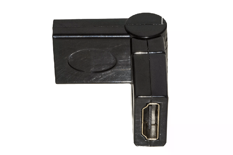 Link adattatore hdmi femmina - hdmi femmina con connettore ruotabile 360°