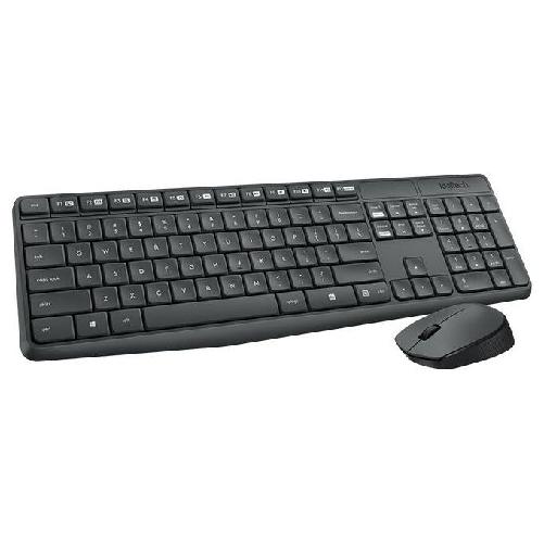 Logitech MK235 tastiera Mouse incluso RF Wireless Portoghese Grigio