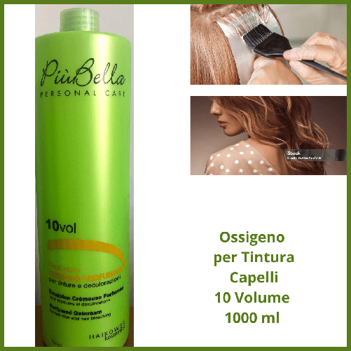 Ossigeno per tintura a ossidazione capelli colorati colore decolorazione emulsione cremosa profumata da 1000 ml 10 volume
