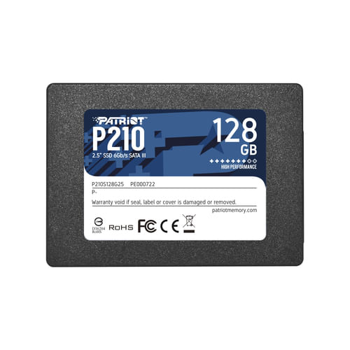 PATRIOT SSD INTERNO P210 128GB 2,5 SATA 6GB/S R/W 450/430 Patriot Memory P210 128 GB 2.5" Serial ATA III