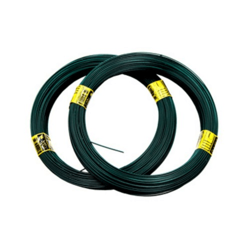 Filo di Tensione 2.8 mm 100 metri Plastificato Verde Recinzione in Acciaio