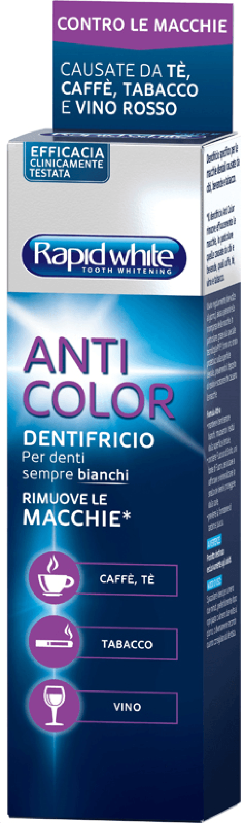 RAPID WHITE DENTIFRICIO ANTICOLOR 75 ML