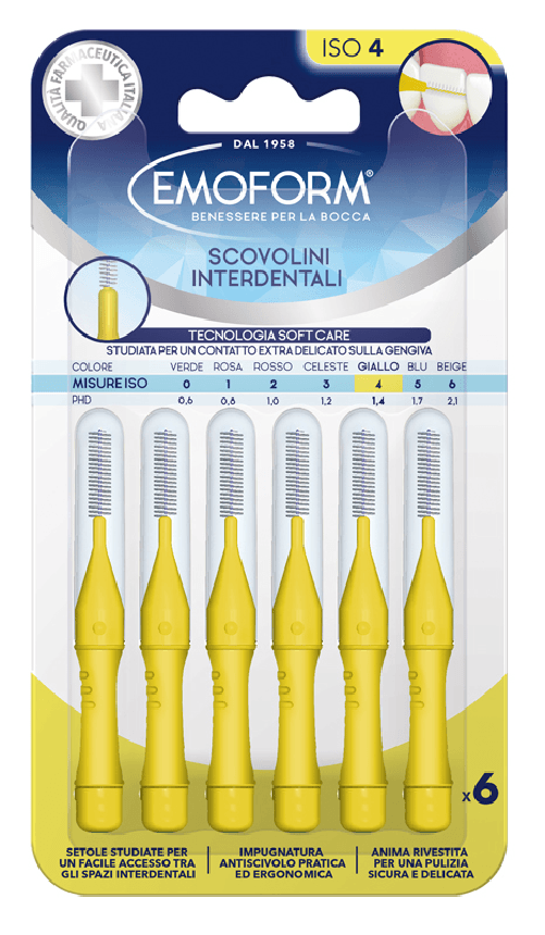 Emoform Scovolini Interdentali ISO 4 Giallo