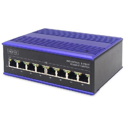 Digitus ASSMANN Electronic DN-651119 switch di rete Gigabit Ethernet (10/100/1000) Nero, Blu