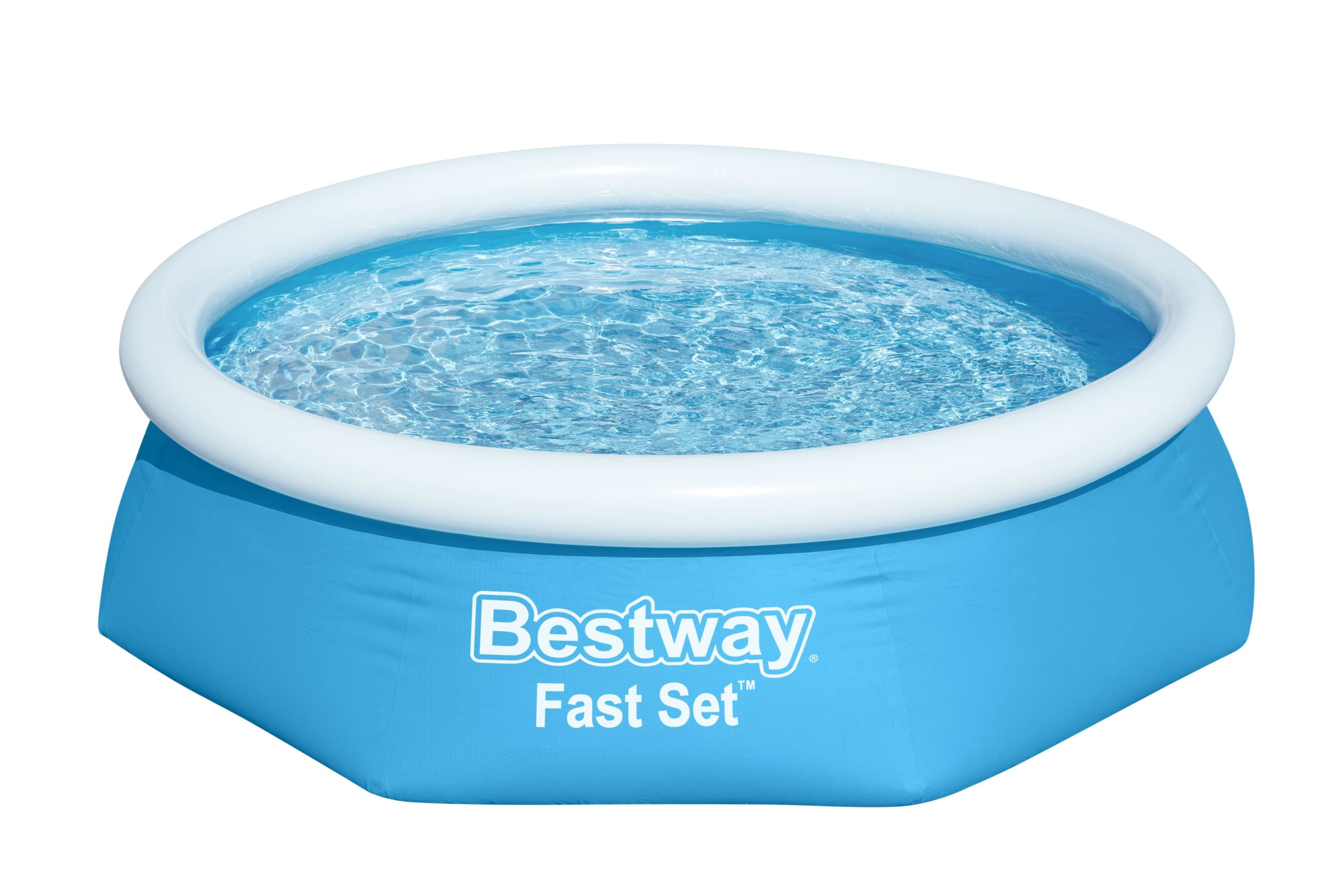 Bestway Piscina Fast Set Autoportante Tonda Bambini Giardino Estate 244x61 cm Bestway Bestway Fast Set Piscina Autoportante Rotonda mis. 244xh61 cm