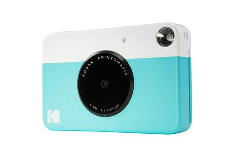 Kodak Fotocamera Istantanea Printomatic Rodomatic Blu Kodak Printomatic 50,8 x 76,2 mm Blu, Bianco