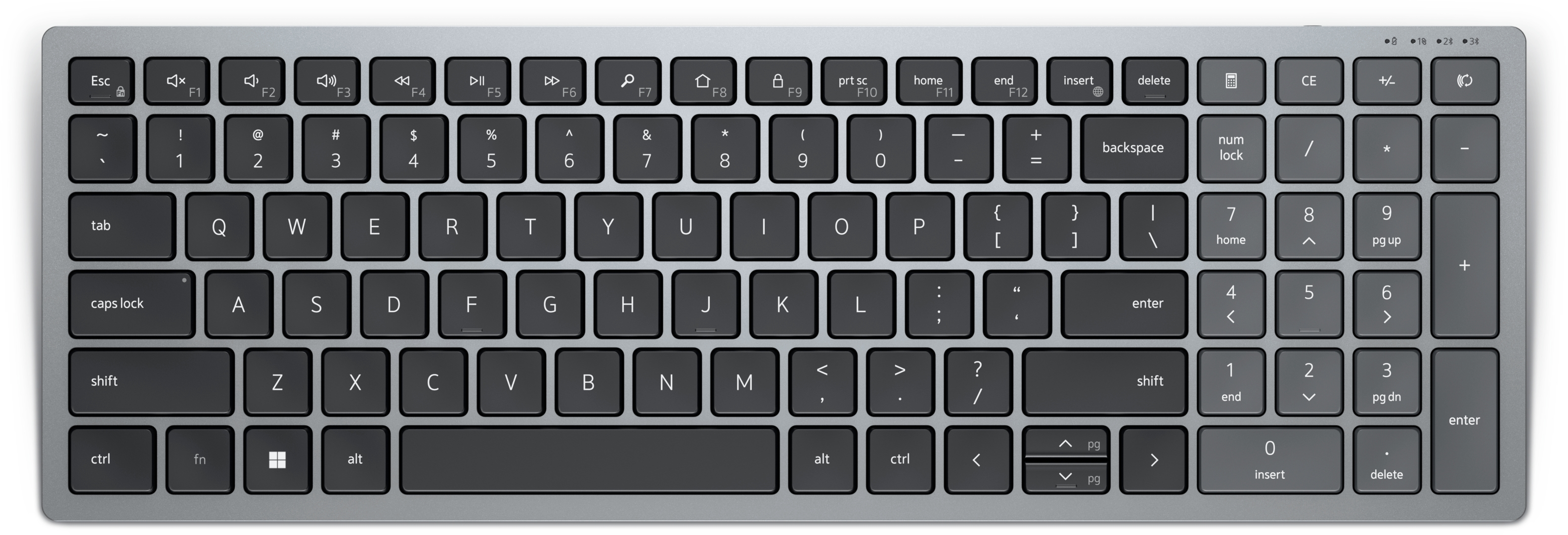 DELL KB740 tastiera Ufficio RF senza fili + Bluetooth QWERTY Italiano Grigio, Nero