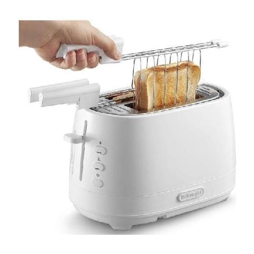 DeLonghi CTLAP2203.W tostapane 2 fetta/e Bianco 550 W De’Longhi CTLAP2203.W 2 fetta/e 550 W Bianco