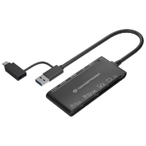 Conceptronic StreamVault BIAN03B lettore di schede USB 3.2 Gen 1 (3.1 Gen 1) Type-A Nero