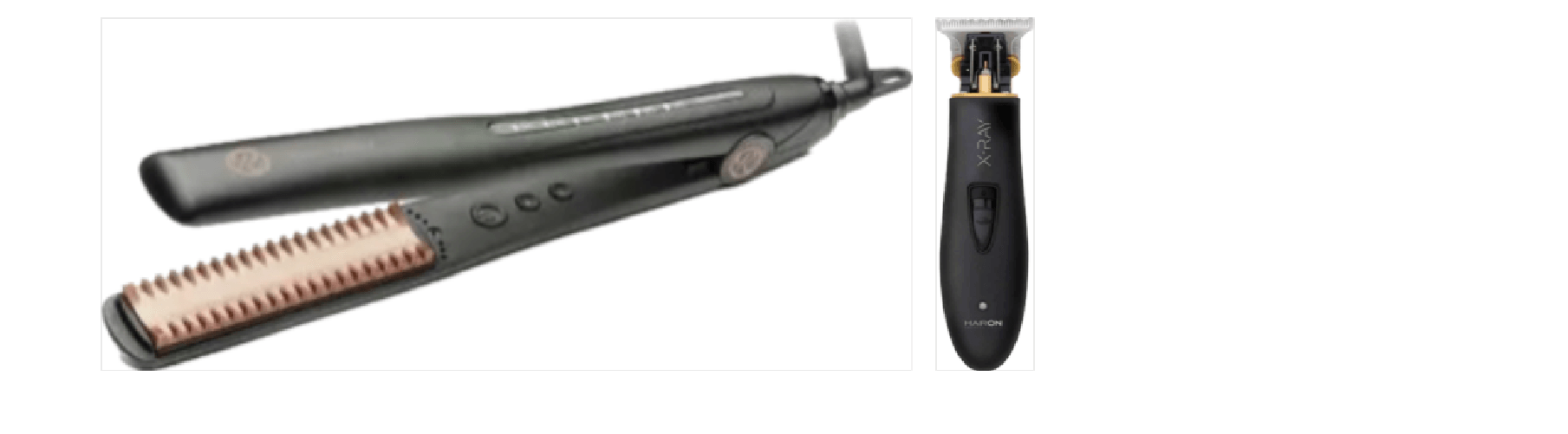 RETRO' PIASTRA RETRO' COMB HAIR STRAIGHTENER SUPER PROFESSIONAL PIU' TOSATRICE XRAY HAIR ON