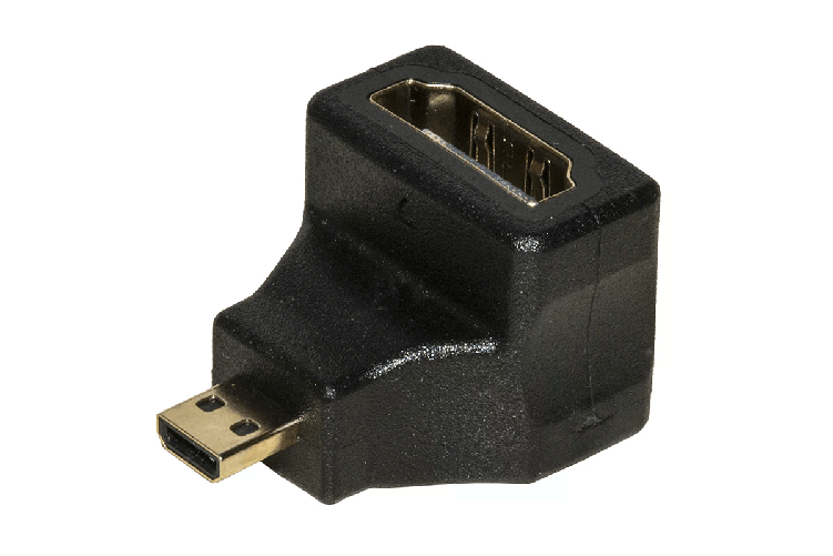 Link adattatore hdmi femmina - micro hdmi maschio 90° angolato