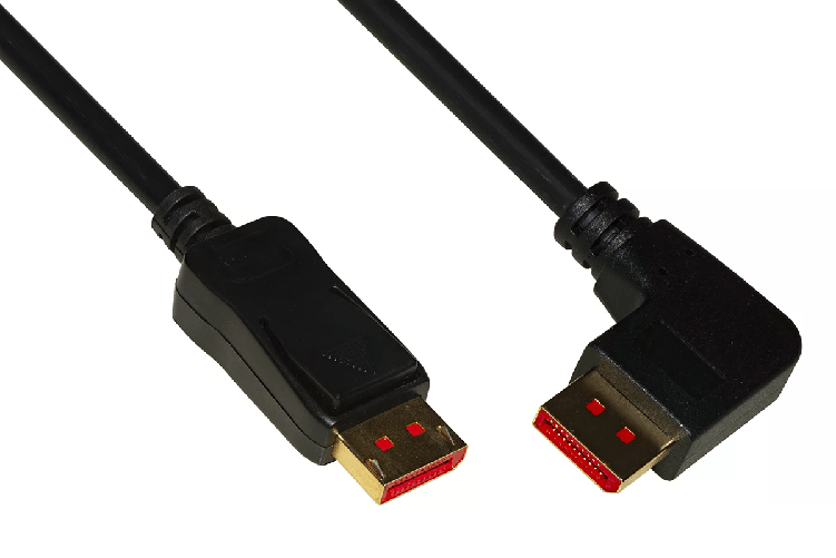 Link Cavo di Connessione Displayport 1.4 8k 18mt Connettore Angolato a Destra