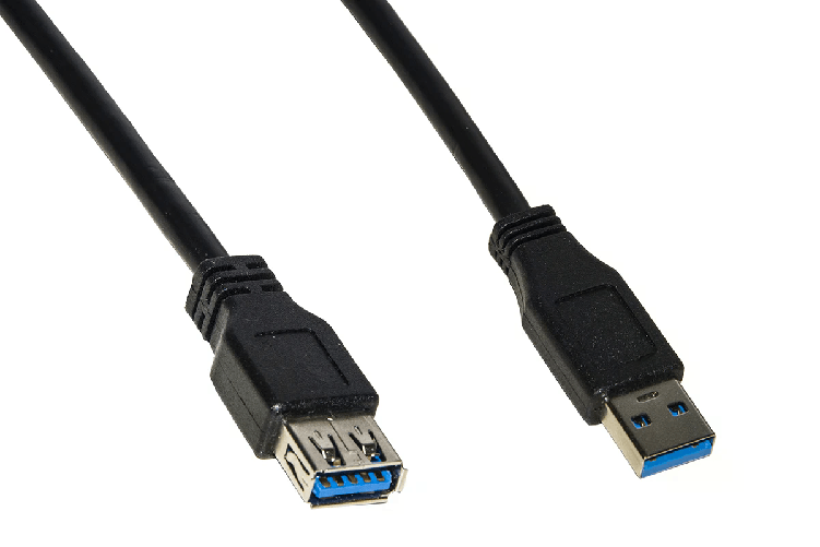 Link Cavo Prolunga Usb 3.0 Connettori A Maschio-Femmina in Rame 05mt