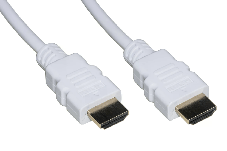 Link cavo hdmi 4kx2k per pc, notebook, hdtv, ecc contatti dorati mt 5 colore bianco