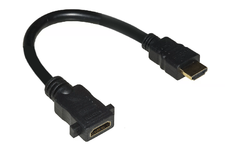 Link cavo hdmi maschio-femmina da pannello cm 15