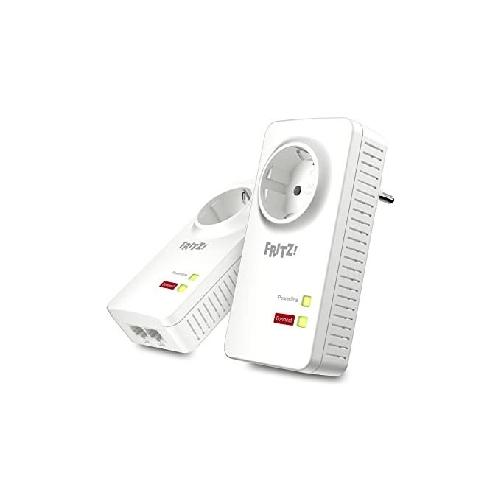 Avm Fritz! Powerline 1220e 1200Mbit-s Collegamento Ethernet Lan Bianco 2 Pezzi FRITZ!Powerline 1220 Set 1200 Mbit/s Collegamento ethernet LAN Bianco 2