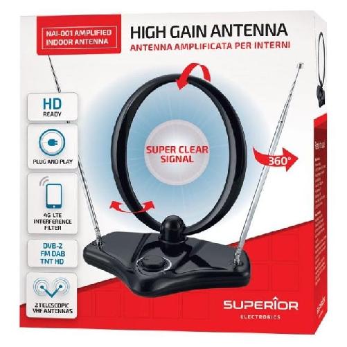 Nuova video suono nuovaVideosuono NAI001 antenna televisiva Interno Mono nuovaVideosuono NAI001 antenna televisiva Interno Mono
