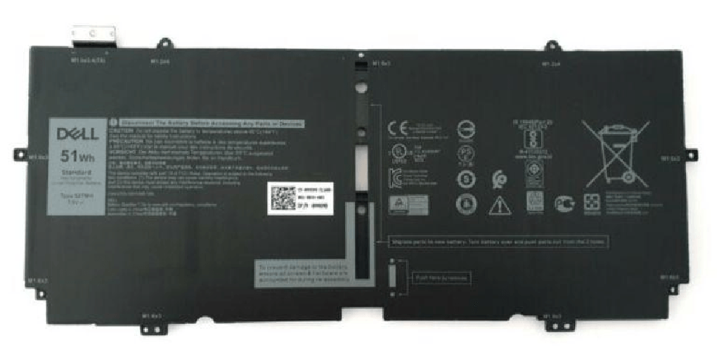 Battery, 51WHR, 4 Cell, - Lithium Ion - Warranty: 3M