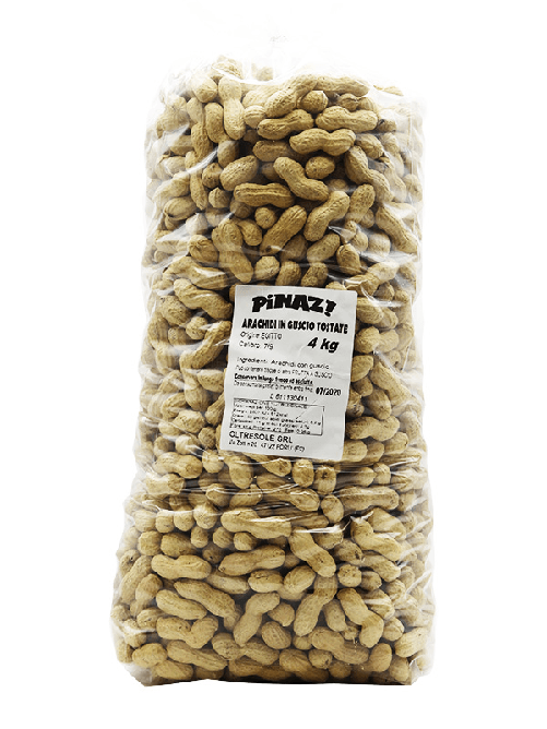 ARACHIDI TOSTATE CON GUSCIO 4 Kg | Oltresole