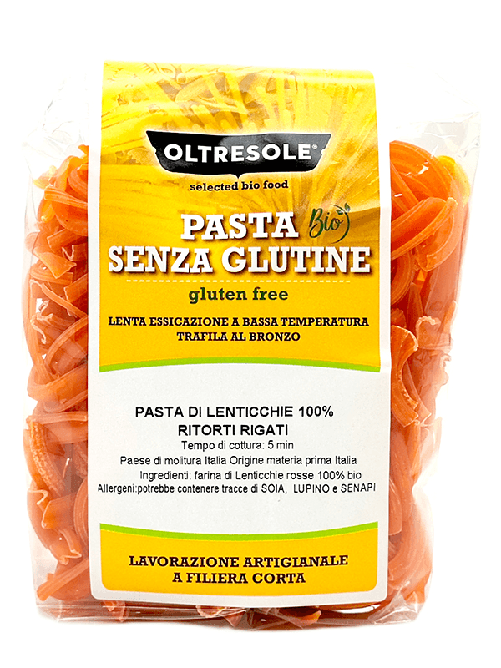 PASTA DI LENTICCHIE ROSSE BIO PENNE 350 g | Oltresole