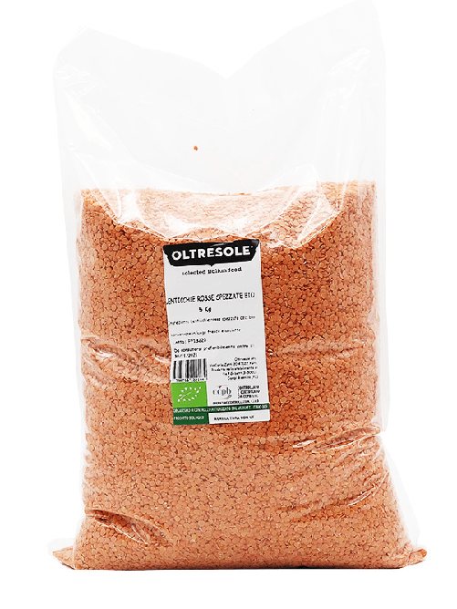 LENTICCHIE ROSSE SPEZZATE BIO 5 Kg | Oltresole