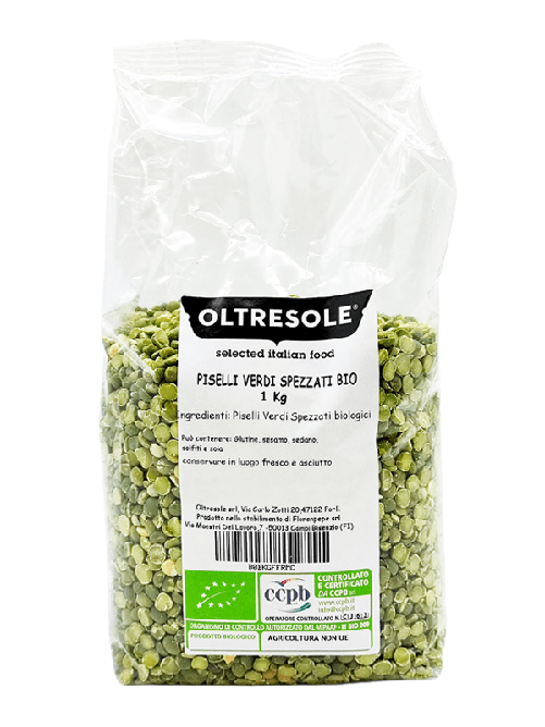 PISELLI VERDI SPEZZATI BIO 1 Kg | Oltresole
