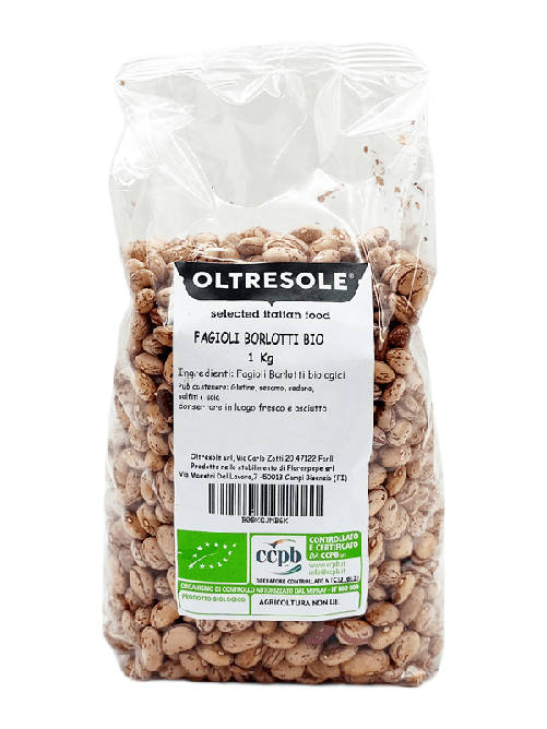 FAGIOLI BORLOTTI BIO 1 Kg | Oltresole