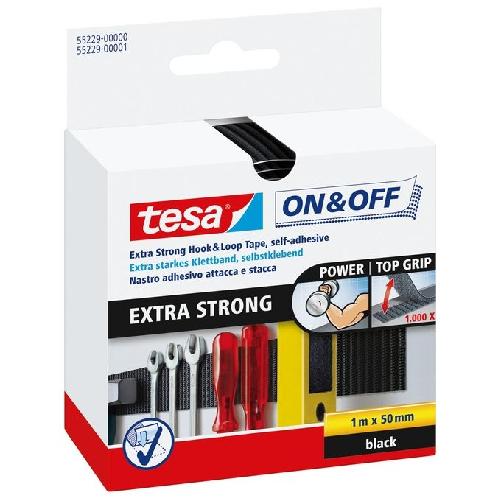 TESA 55229-00000-02 Velcro Nero 1 pz