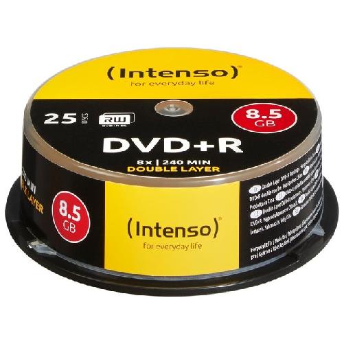 Intenso DVD+R 8.5GB 8x Double Layer 25er Cakebox 8,5 GB DVD+R DL 25 pz