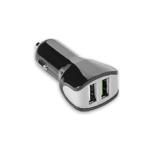Celly CC2USBTURBOBK Caricabatterie per dispositivi mobili Smartphone, Tablet Nero, Grigio USB Auto