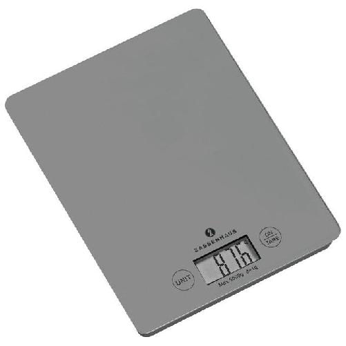Zassenhaus Balance Grigio Superficie piana Rettangolo Bilancia da cucina elettronica