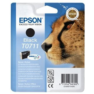 Epson ORIGINALE Epson Cartuccia d'inchiostro nero C13T07114012 T0711 245 pagine 74ml