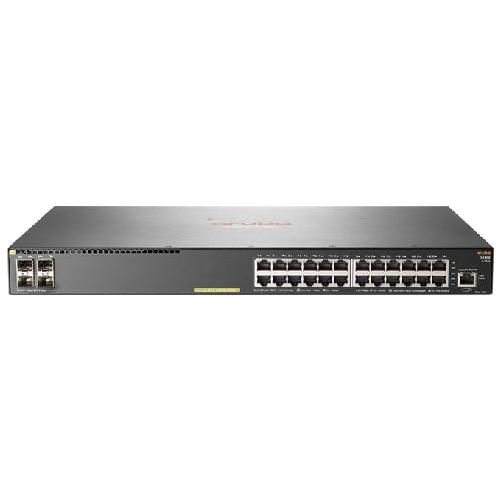 HP Aruba 2930F 24G PoE+ 4SFP Switch L3 gestito 24 x 10-100-1000 (PoE+) + 4 x Gigabit SFP (uplink) montabile su rack PoE+ Aruba, a hewlett packard ente
