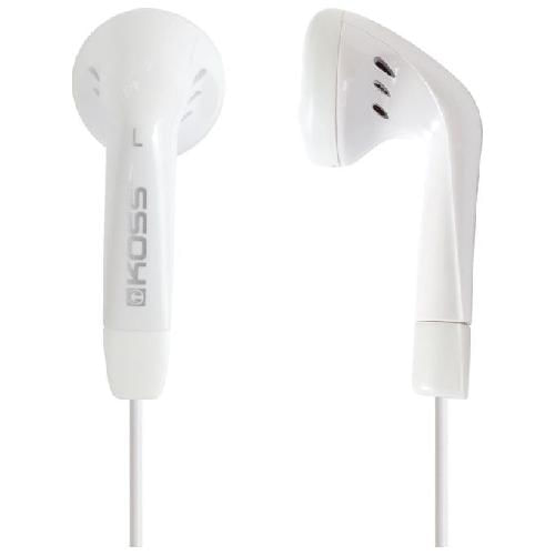 Koss Auricolari Ke5W per Audio TV e Video con Qualita' Sonora Superiore e Design Ergonomico Koss KE5 Cuffie Cablato In-ear MUSICA Bianco