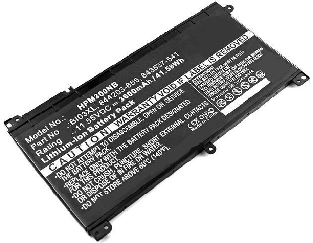 CoreParts MBXHP-BA0097 ricambio per laptop Batteria (Laptop Battery for HP 42Wh - Li-ion 11.55V 3600mAh Black, - 42Wh Li