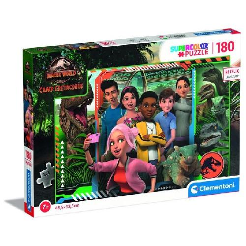Clementoni Jurassic World Camp Cretaceous Puzzle di contorno 180 pz Arte