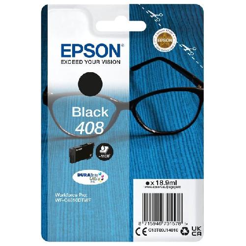 Epson Singlepack Black 408 DURABrite Ultra Ink