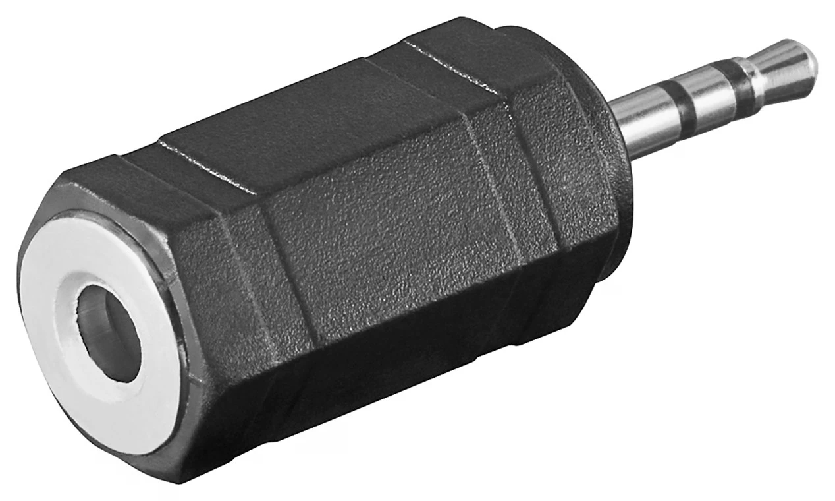 EsseShop Adattatore Audio Da 3 Pin 2.5 Mm. Stereo Maschio A 3 Pin 35 Mm. Stereo Femmina