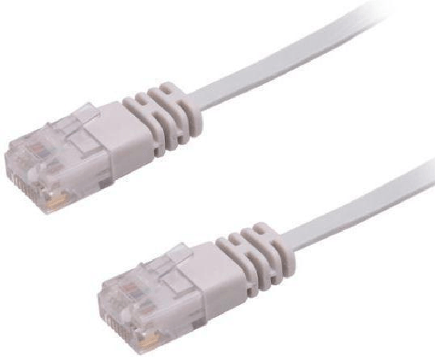 Microconnect V-UTP603-FLAT cavo di rete Grigio 3 m Cat6 U/UTP [UTP] (U/UTP CAT6 3M Grey Flat - Unshielded Network Cable,
