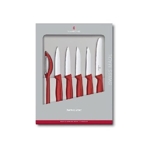 Victorinox V-6.71 11.6G Set coltelli per verdure Swiss Classic 6 pezzi rosso