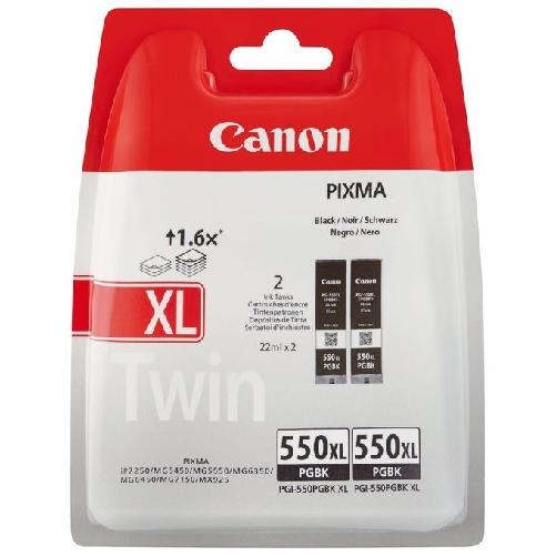 Canon Cartuccia d'inchiostro nero PGI-550BK (confezione doppia)