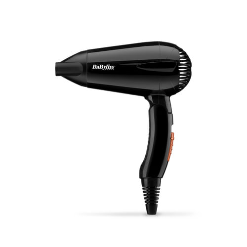 Babyliss 5344E Asciugacapelli da Viaggio 2000W Leggero e Compatto con Manico Pieghevole Doppio Voltaggio Nero BaByliss Travel Dry 2000 asciuga capelli