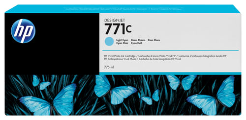 HP Cartuccia inchiostro ciano chiaro DesignJet 771C, 775 ml