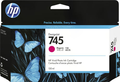 HP Cartuccia Inchiostro Magenta DesignJet 745, 130 ml HP Cartuccia Magenta Designjet hp 745 130 ml