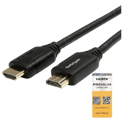 StarTech.com Cavo HDMI 2.0 da 3m, cavo HDMI 4K ad alta velocità con Ethernet, 4K 60Hz HDR10, cavetto HDMI UHD, connettori a scatto, M/M