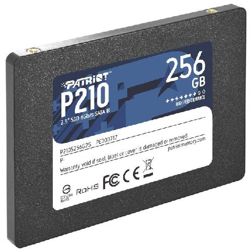Patriot Ssd P210 256Gb Sata3 6Gb/S 25 500/400 Mb/S Patriot Memory P210 256 GB 2.5" Serial ATA III