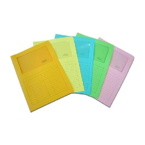Blasetti Cartelline Portadocumenti con Finestra 50 pezzi Blasetti Sintex Carta Verde A4