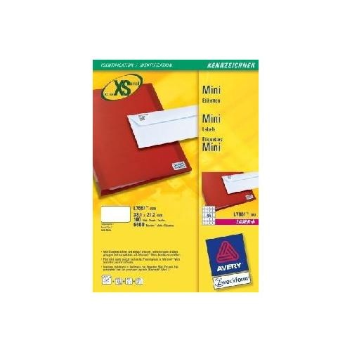 Avery L7651-100 etichetta per stampante Bianco