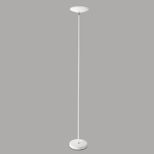 Piantana Moderna Febe Metallo Bianco Vetro Led 18W 3000K