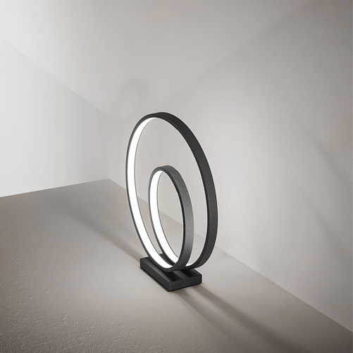 Lampada Da Scrivania Moderna Ritmo Nero Led
